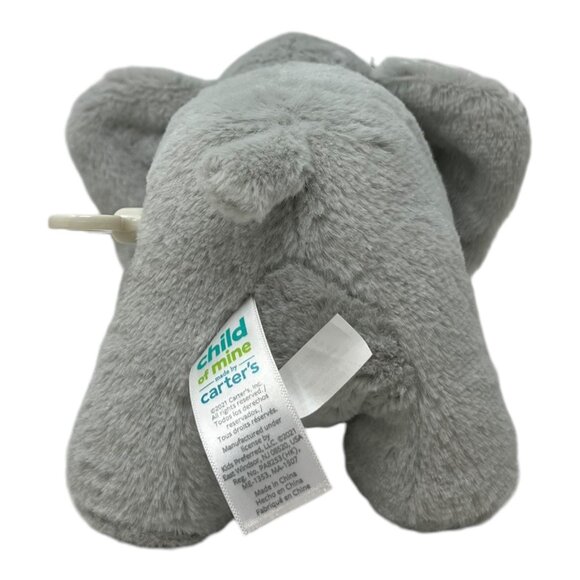 Carters Child Of Mine Grey Elephant Plush Baby Toy Wind-up Musical - Picture 3 of 7